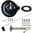 SREUOIL 52mm Fuel Level Gauge Kit with Fuel Tank Sending Unit Boat Fuel Sender Unit Fuel Sender Fuel Water Level Sensor 2" Fuel Tank Meter 12V Universal