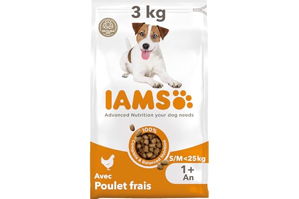 IAMS Aliment au Poulet pour Chien Petit/Moyen 3 kg