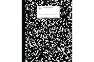 Marble Composition Notebook College Ruled: Black Marble Notebooks, School Supplies, Notebooks for School: 1