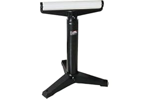 STIER Rollständer, Tragkraft 800kg, mit Tragrolle, Höhenverstellbar 58-97 cm, Stabile Drei-Fuß-Konstruktion