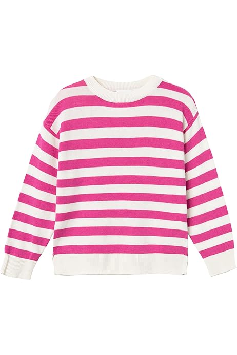 NAME IT Mädchen Strickpullover Nmfvianna - Slim Fit Langarm Mit Weichem Stoff