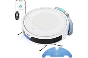 LEFANT Aspirapolvere Robot 6000Pa, Navigazione Laser dToF, Evitamento preciso degli ostacoli, Controllo tramite App/Alexa, Anti-groviglio, ideale per peli di animali, capelli e pavimenti duri, M310