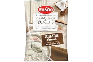 EasiYo Greek and Coconut Flavoured Yogurt Base Sachet - 1 x 240g