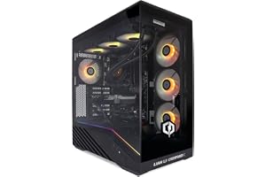 CYBERPOWERPC Luxe Gaming PC - AMD Ryzen 7 9800X3D, Nvidia RTX 5070 12GB, 32GB RAM, NVMe SSD, 650W 80+ PSU, Wi-Fi, Refrigeración a Liquido CPU, Windows 11, V100R RGB