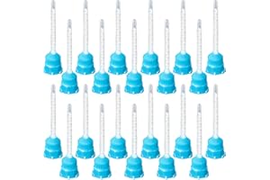 Qaestuan 20 Pezzi Ugello di Miscelazione Statica, Ugello di Miscelazione 1:1, Miscelatori Statici per Colla AB，Colla Epossidica 2k，Adatto per Applicatori, Resine Plastiche