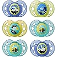 Tommee Tippee Night Time Glow in the Dark Soothers, Symmetrical Orthodontic Design, BPA-Free Silicone, 18-36m, Pack of 6 Dummies