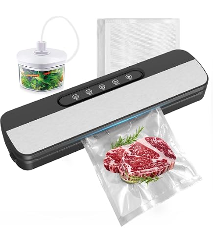 Machine Sous Vide Kitchen In The Box - 5 Modes, 5 Températures, 135W | Avec 15 Sacs Et Tuyau, Pour Conservation Et Cuisson