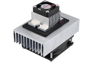 HSEAMALL - Kit de sistema de refrigeración termoeléctrico de 12 V CC con semiconductor, ventilador refrigerador, módulo de conducción TEC1-12706