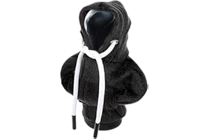 Grevosea Gear Shift Hoodie, Universal Car Shift Knob Cover Gear Shift Cover Shift Knob Hoodie Car Decor Cute Car Accessories for Women Auto Interior Accessories Fit Most Cars (Black)