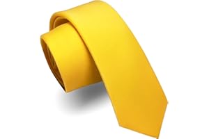 JEMYGINS Cravate Homme Mate 6CM Étroit Slim Plusieurs Couleurs Disponibles en Soie Compris Boîte