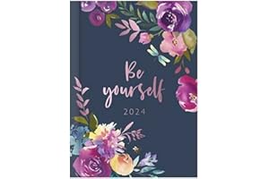 CARDS GALORE ONLINE 2024 Small Pocket Week To View Hardback Fashion Diary - Blue Be Yourself