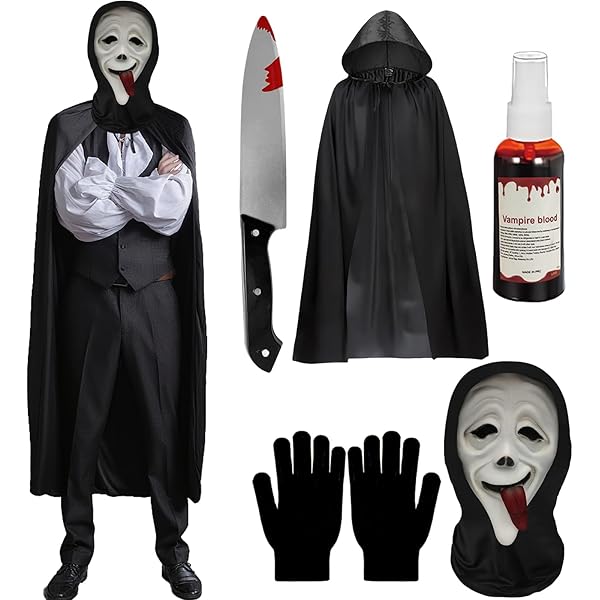 Latex Ghost Face Scream Masker – Schmink Specialist