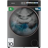 Cecotec Lavadora 10 Kg Carga Frontal - Autodosis Bolero DressCode 10900 Autodose Inverter FullColor Steel A. 1400RPM, Bajo Co