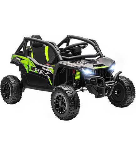 COSTWAY 24V Voiture Électrique Avec Benne Et Télécommande – Buggy Pour Enfants 3-8 Ans, Musique, LED, Démarrage Progressif, Bleu Marine