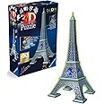 Ravensburger Glow in The Dark Eiffel Tower 3D Jigsaw Puzzles for Kids and Adults Age 8 Years Up - 50th Anniversary Edition - 216 Pieces - No Glue Required