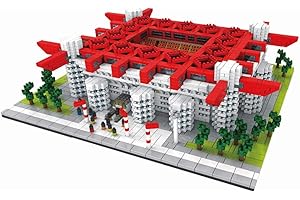 ATOMIC BUILDING Modello di Architettura da Assemblare con Blocchi in Miniatura. Stadio di Calcio a San Siro, Milano, Italia