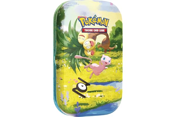 Pokémon: Minilata Celebración 30.º Aniversario: Mew de JCC Pokémon (1 Pegatina, 1 Tarjeta ilustrada y 2 Sobres de Mejora)