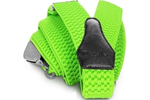 Decalen Bretelles Homme Larges Réglable Élastique Extra Fort 3 Clips en forme Y