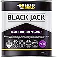Everbuild Black Jack 901 Bitumen Paint – Solvent Based – Black – 1 Litre