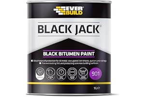 Everbuild Black Jack 901 Bitumen Paint – Solvent Based – Black – 1 Litre