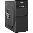 FRONTECH Wall Silver Series Cabinet/Computer Case with HD Audio | ATX/Mini ATX Compatible | 2 x Front USB | Ideal for Home/Office/Gaming (FT 4267, Black)