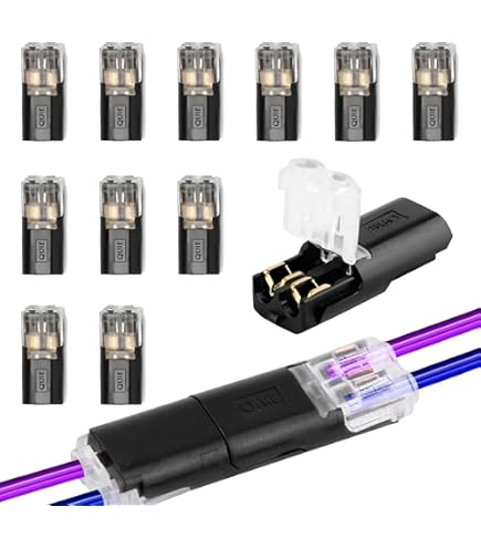 40 stuks elektrische snelverbinders voor kabels van 18-22 AWG, 2-polige stekker, connectoren, elektrische connectoren voor auto, strippen
