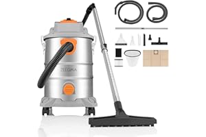 ZEEGMA ZONDER PRO MULTI Odkurzacz do Pracy na Sucho i Mokro, Odkurzacz Przemysłowy 1600W do Popiołu, Pojemnik 25 L, Zestaw Filtrów, Ssawka do prania Tapicerki Funkcja Nadmuchu (1600W 25L)