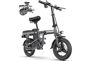 ENGWE T14 Folding Electric Bike 14'' Tires Portable E-bike, 48V 10Ah Removable Battery, 25 km/h Speed for Range of 70 km, City EBike for Adults Teens