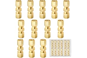 WYYFXY 12 Stück Bremsleitungsverbinder 4,75mm Bremsleitung Verbinder Ohne Bördeln Bremsrohr Armaturen für Bremskabel Bremsleitung Ohne zu Bördeln Verbinder