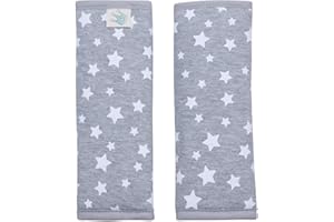 JYOKO KIDS Protector Arnes para Silla de Paseo, Compatible con Maxicosi (White Star, 17 x 18)