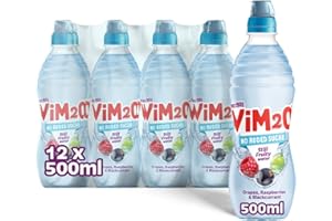 Vimto Original Vimto Still Fruity Spring Water Drink - for Hydration - Low Calorie - Multipack 500ml Bottles (pack of 12)