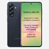 Samsung Galaxy A56 5G (Awesome Midnight Blue, 8GB, 128GB) | Segment Most Complete Triple Camera | AI Editing | 4nm Processor | sAMOLED Display| Gorill