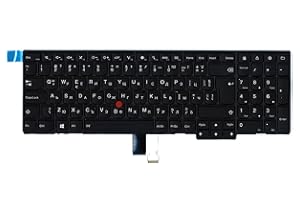 TellusRem ersatztastatur Bulgarisch Hintergrundbeleuchtung für Lenovo Thinkpad E531 T540 T540P T550 L540 W540 W550S W550 W541