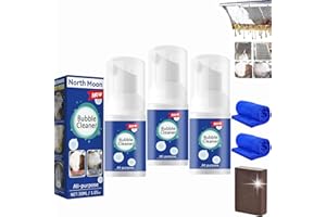 QOSNEOUN Bubble Cleaner Foam Spray, Bubble Cleaner , Bubble, Kitchen Clean Bubble Cleaner, Bubble Cleaner Foam, All Purpose Heavy Duty Kitchen Cleaner Foam Cleaner, For Hood, Pots, Grill, Sink (3*30ML)