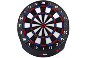 Vdarts Tablero de dardos Gran Board Dash, Incluye 6 dardos, Bolsa de puntas, Tornillos y taco de pared, Material Sisal o Bristle, Color Azul