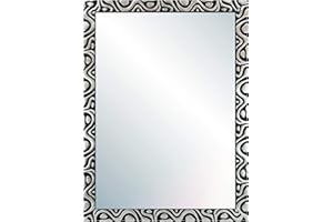 CHELY INTERMARKET Espejo de Pared Cuerpo Entero 50x70cm(59x79cm) Negro-plata/Mod-138 Material PVC.