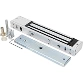 280 Kg Manyetik Kapı Kilidi, Elektromanyetik 12 V 420 mA, L-Z Aparat Dahil, Fail-Safe Sistem, LED G&ouml;stergeli Anodize Al&uuml;minyu