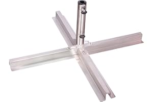 Doppler Plattenständer Edelstahl 25-48 mm - Für Sonnenschirme bis 350 cm - Aus Edelstahl - Für optimale Stabilität