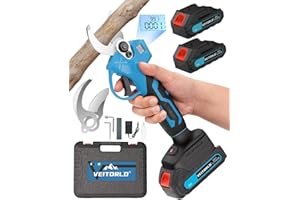 Akku Astschere für Makita 18V Akku, 30mm Schnittkraft, Bürstenloser Motor, Elektrische Bypass-Gartenschere mit Akku 2 x 2000mAh, Ergonomischer Griff, Weihnachtsgeschenke für Männer Papa Mama Frauen