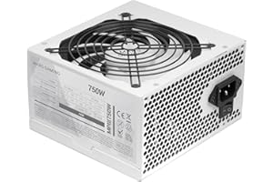 Mars Gaming MPIII750, zasilacz PC ATX 750W, 5 Lat Gwarancji, Sprawność 85%, Cyfrowy System APFC, Wentylator 120mm AI-RPM FDB, Technologie DC-DC i SMD, Bardzo Długie Płaskie Kable, Biały