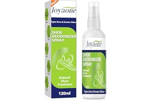 JOYAONE Shoe Deodorizer Spray, Natural Odour Eliminator for Smelly Shoes, Shoe Cabinets, Gym Bags and other, Fights Odour for Men and Women, Easy to Carry, Fresh Herbal Scent(120 ml per Pack)