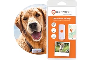 Weenect Dogs 2 - Rastreador GPS para Perros | Seguimiento GPS en Tiempo Real | Sin límite de Distancia | El Modelo más pequeño del Mercado | Funciona con suscripción