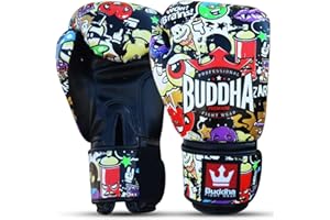 BUDDHA FIGHT WEAR - Rękawice bokserskie Fantasy Luzbel - Muay Thai - Kick Boxing - Sztuczna skóra Odporna na zapachy tkanina wewnętrzna - wzmocnione szwy - różne wzory