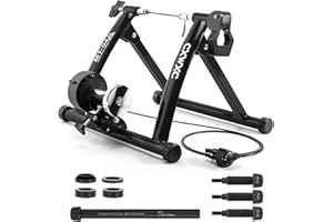 CXWXC Allenatore a rulli per bicicletta, pieghevole, in acciaio, con sgancio rapido, per bicicletta da 26 – 29 pollici, per allenamento in bicicletta, a casa, per interni