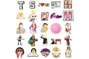 VANHVIS 25Pcs Shoe Charms for Croc Sandals, Singer Merch Shoe Charms Decoration for Teens Girls Women / 30Pcs Football Shoe Charms for Boys