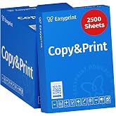 Easyprint - Papel para impresora (2500 hojas, 5 x 500 hojas, A4, color blanco brillante, CIE 160, PEFC)