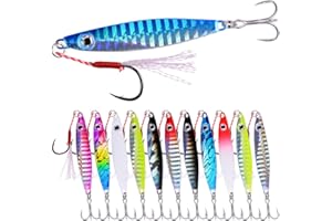 AORACE 5pcs/lot 6.7cm 17g Jig Metal Spoon Fishing Lure Shore Cast Laser Iron Lure Isca Spinner Jigging Bait