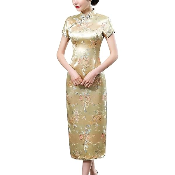 Qipao - robe longue de soirée pour femmes, vintage... - Grandado