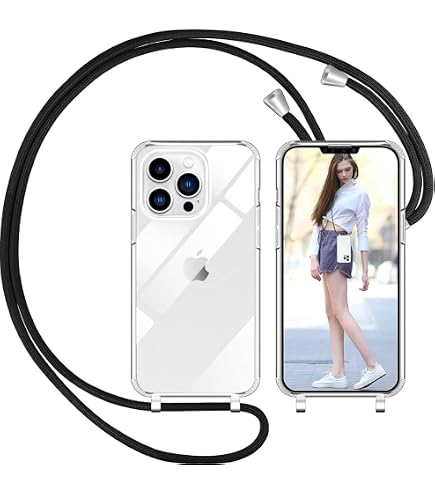 ZhuoFan Handyhülle Mit Kette Für IPhone XS Max – Transparent Mit Marmor-Muster, Stoßfest & Mit Halsband