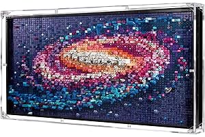 HALF MANGO Vetrina acrilica per Lego Art La Via Lattea Wall Art Décor- Vetrina, protegge e decora il modello con stoccaggio, oggetti da collezione, regali